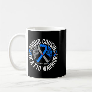 Taza De Café Primo de un Guerrero T1d Conciencia de la Diabetes