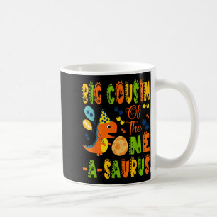 Taza De Café Primo grande del cumpleaños del one-a-saurus 1er a