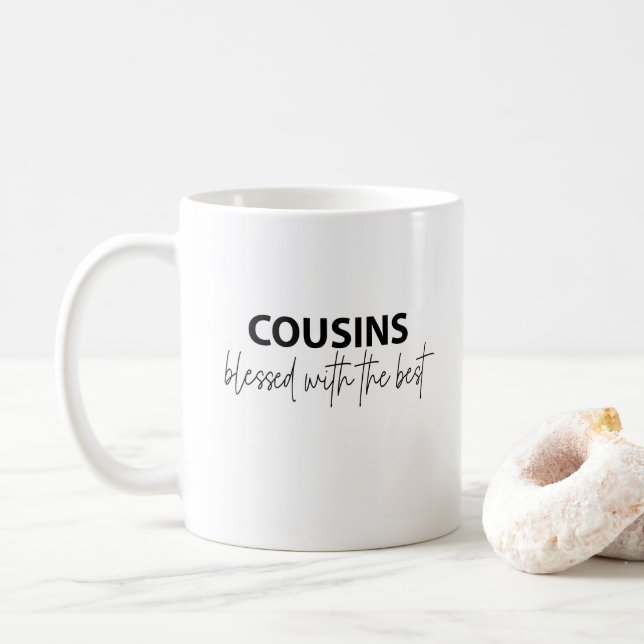Taza De Café Primos - Bendecidos Con Lo Mejor (Con donut)