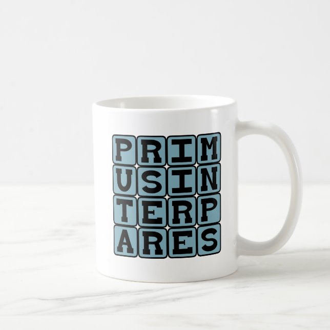 Taza De Café Primus Inter Pares, Primero Entre Iguales (Derecha)