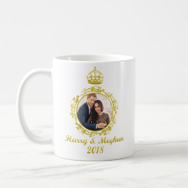 Taza De Café Prince Harry y Meghan Markle (Izquierda)