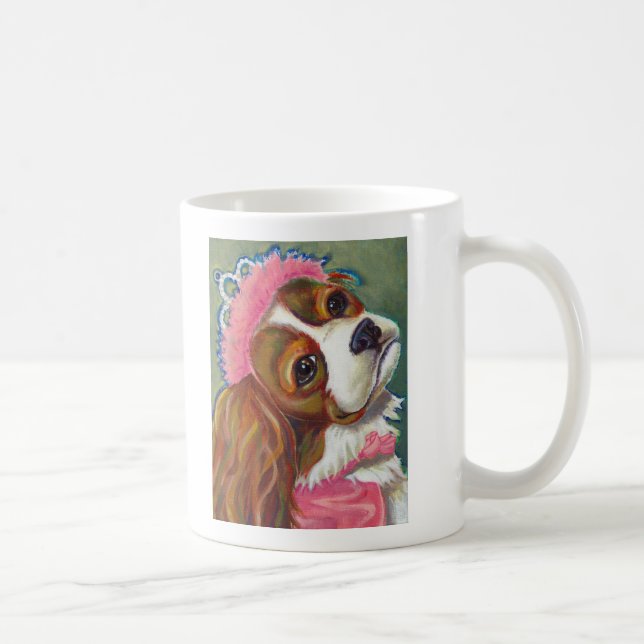 Taza De Café Princesa arrogante ART del perro del perro de (Derecha)