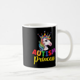 Taza De Café Princesa autismo Unicornio lindo hija niña Autismo