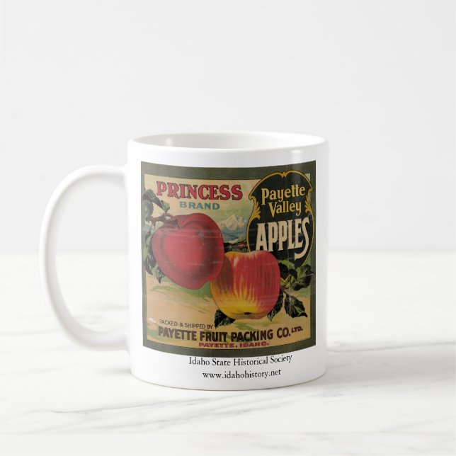Taza De Café Princesa Brand Payette Valley Apples (Izquierda)
