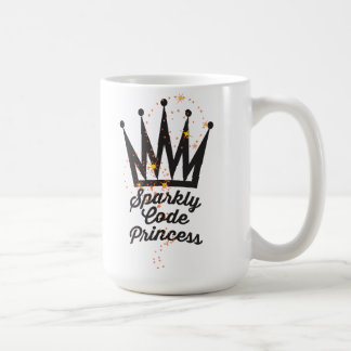 Taza De Café Princesa brillante Mug del código