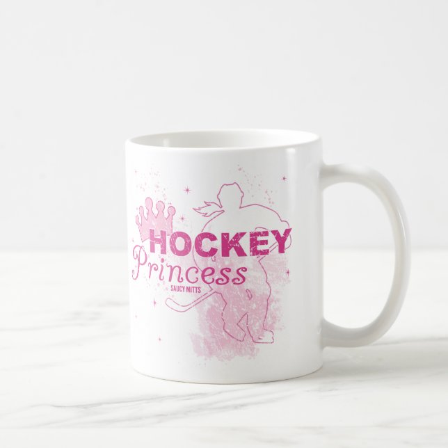 Taza De Café Princesa de hockey (Derecha)