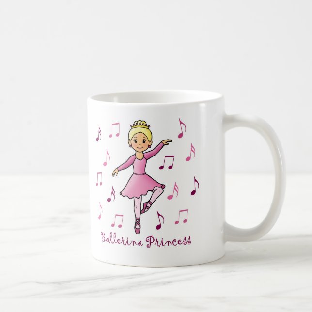 Taza De Café Princesa de la bailarina (Derecha)