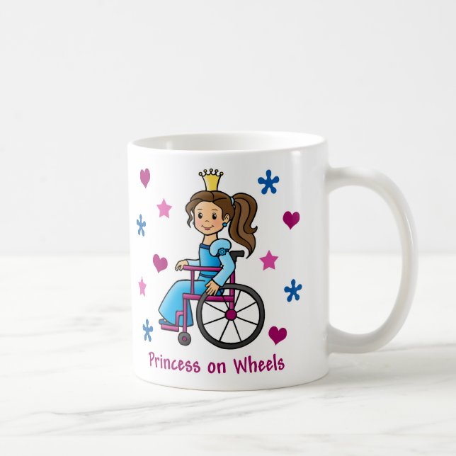 Taza De Café Princesa de la silla de ruedas (Derecha)