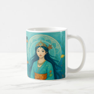 Taza De Café Princesa de sirena japonesa del chica de Cute nomb