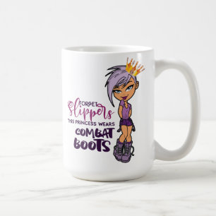 Taza De Café "Princesa de Tomboy morada" 15oz Mug
