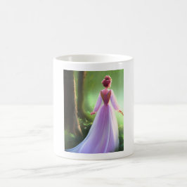Taza De Café Princesa del Bosque Etéreo Estética Caprichosa 