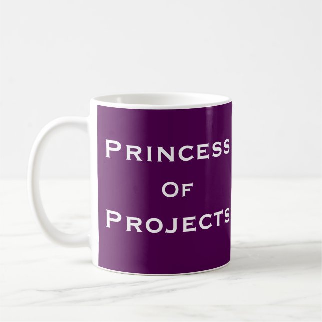 Taza De Café Princesa del nombre del gestor de proyecto de la (Izquierda)