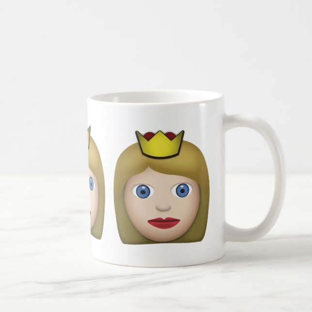 Taza De Café Princesa Emoji (Derecha)