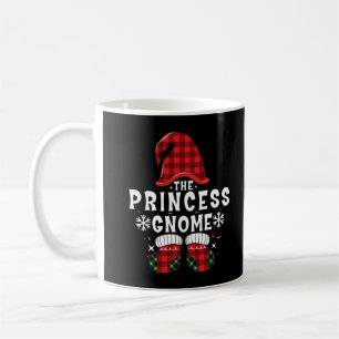 Taza De Café Princesa Gnome Buffalo Plaid Navidad Familia Alfom