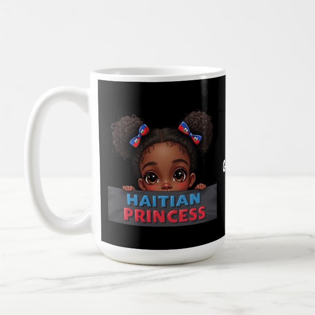 Taza De Café Princesa haitiana por el Día de la Bandera America (Izquierda)