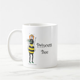Taza De Café Princesa linda Bee del dibujo animado