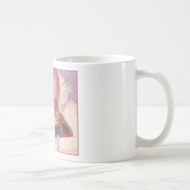 Taza De Café Princesa pelirroja y su rata (Derecha)