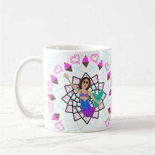Taza De Café Princesa Personalized Coffee Tea del helado de la