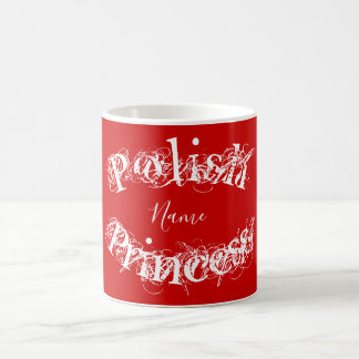 Taza De Café Princesa polaca personalizada