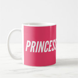 Taza De Café Princesa Rosa Fucsia