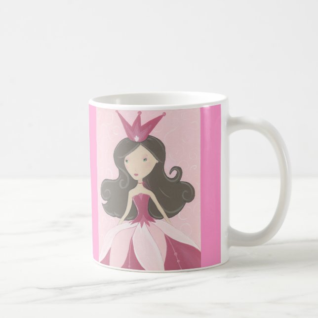 Taza De Café Princesa rosada Mug (Derecha)