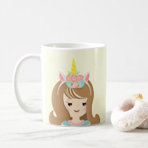 Taza De Café Princesa Unicornio