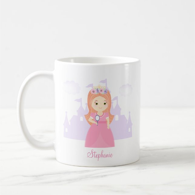 Taza De Café Princesa y su espejo mágico (Izquierda)