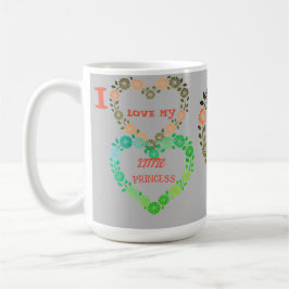 Taza De Café Princess Heart Mug 15oz.