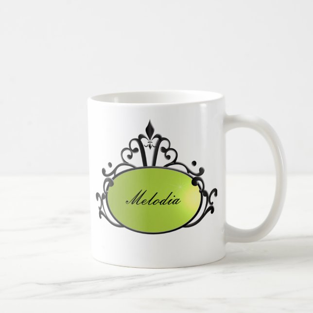 Taza De Café Princess Name Filigree (Derecha)