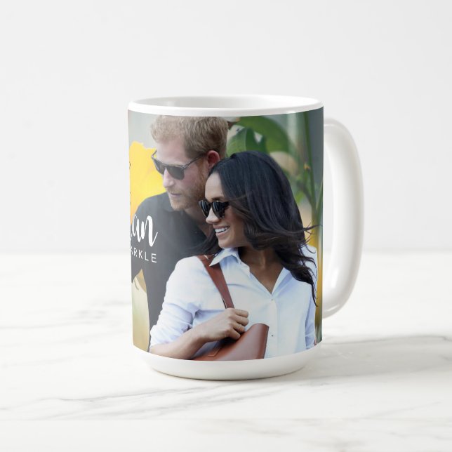 Taza De Café Príncipe Harry y Meghan Markle (Anverso derecho)