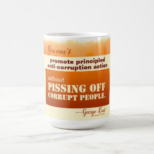 Taza De Café Principio Anticorrupción sin apagarse