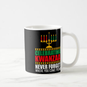 Taza De Café Principios de Kwanza Navidades Afro-Americanos Fel