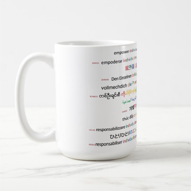 Taza De Café principios de la vida - indiana 1a (Izquierda)