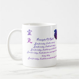Taza De Café Principios de Reiki sólo para los colores de hoy