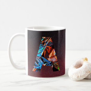 Taza De Café Prisma Galáctico Inicial A Mug