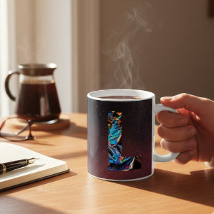 Taza De Café Prisma Galáctico Inicial L Mug
