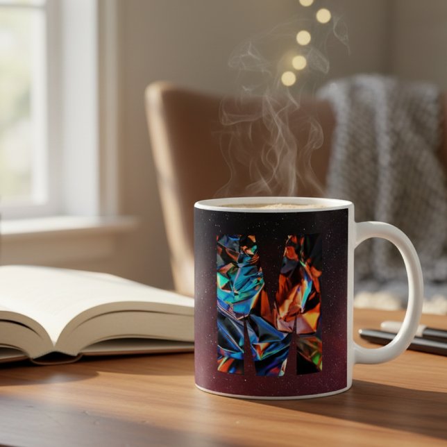 Taza De Café Prisma Galáctico Inicial M Mug (Subido por el creador)