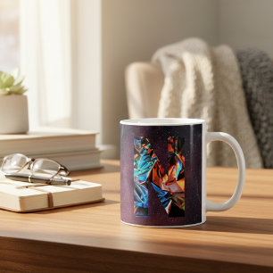 Taza De Café Prisma Galáctico Inicial N Mug