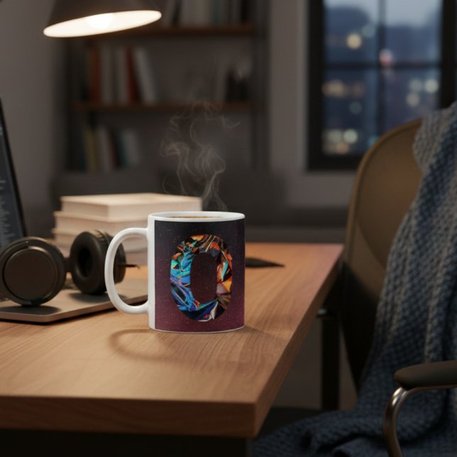 Taza De Café Prisma Galáctico Inicial O Mug (Subido por el creador)