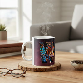 Taza De Café Prisma galáctico inicial W Mug