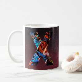 Taza De Café Prisma Galáctico Inicial X Mug