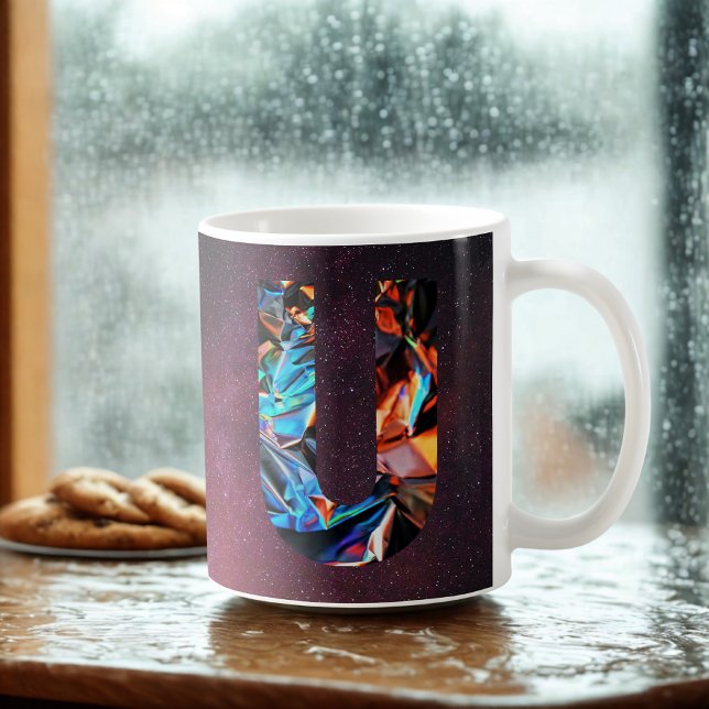 Taza De Café Prisma Galáctico U Mug Inicial (Subido por el creador)
