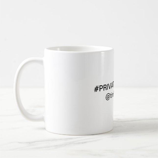 Taza De Café Private Property Mug (Izquierda)