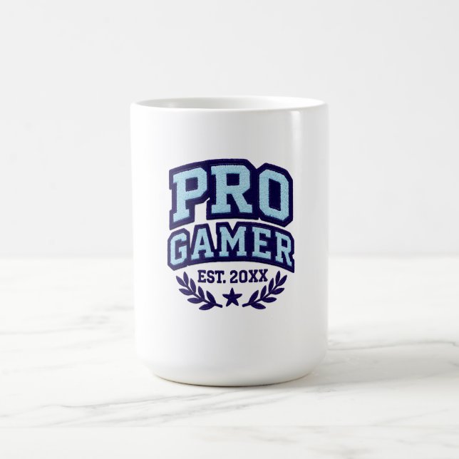 Taza De Café PRO GAMER — Parche Varsity Chenille (Centro)