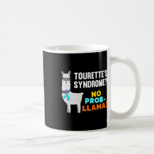 Taza De Café Prob-llama Síndrome de Tourette Guerrero Supervivi