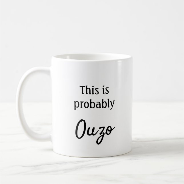 Taza De Café Probablemente este sea Ouzo (Izquierda)