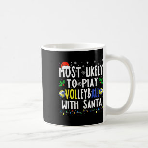 Taza De Café Probablemente Juegue Voleibol Con La Vol De Los Na