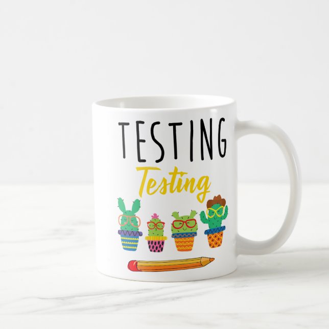 Taza De Café Probar el día de prueba de Cactus Cute (Derecha)