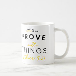 Taza De Café Probar todas las cosas Cita blanco