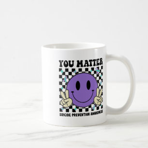 Taza De Café Problema con la prevención del suicidio de cinta m